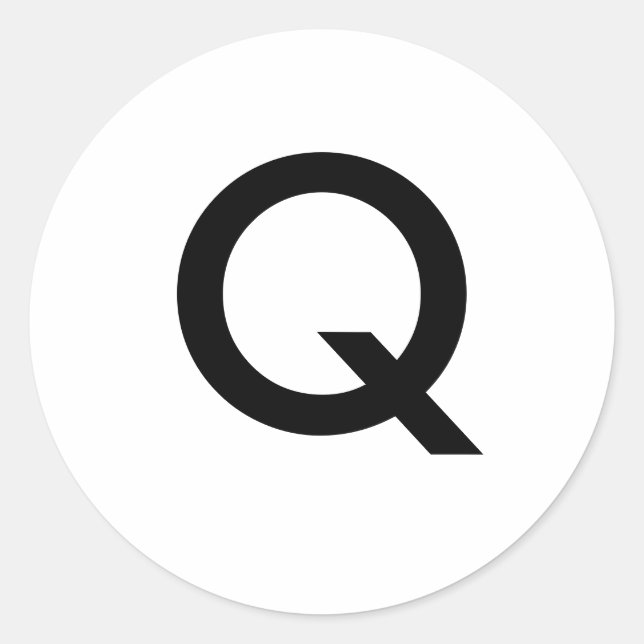 Q CLASSIC ROUND STICKER (Front)