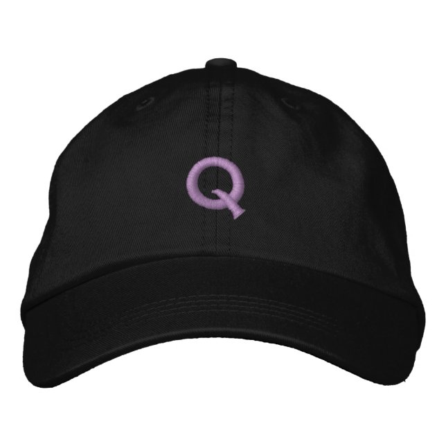 Q EMBROIDERED BASEBALL HAT (Front)