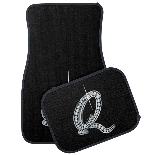 Q Faux-"Diamond Bling" Car Mat (Set)