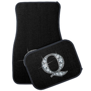 Q Faux-Diamond Bling Car Mat