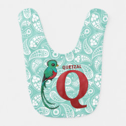 Q is for Quetzal Baby Bib