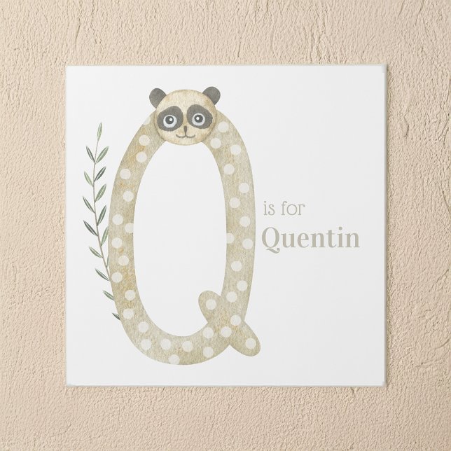 Q is for Custom Name Animal Letter Art (Creator Uploaded)