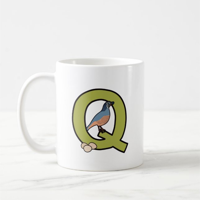 Q is for… personalized mug (Left)