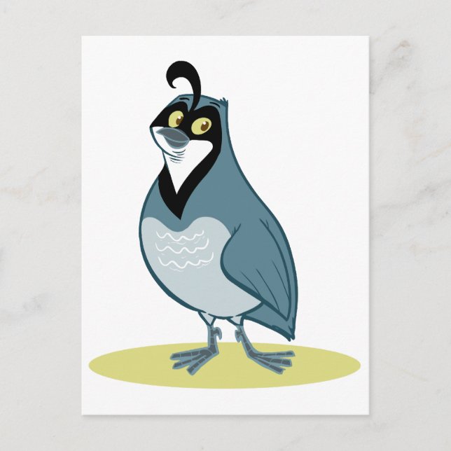 Q is for Quail Postcard (Front)