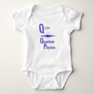 Q is for Quantum Physics Cute Science Design Baby Bodysuit
