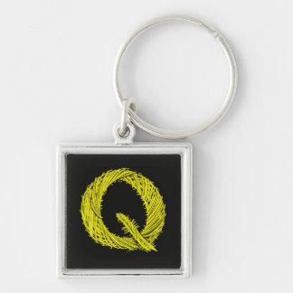 Q letter keychain