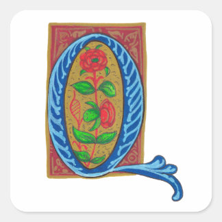 Q - MINIATURE SQUARE STICKER