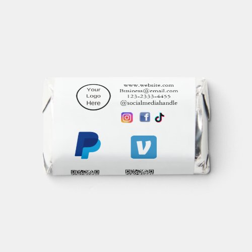 Q R code PayPal venmo scan pay add social media de Hersheys Miniatures