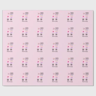 Q R code PayPal venmo scan pay add social media de Wrapping Paper