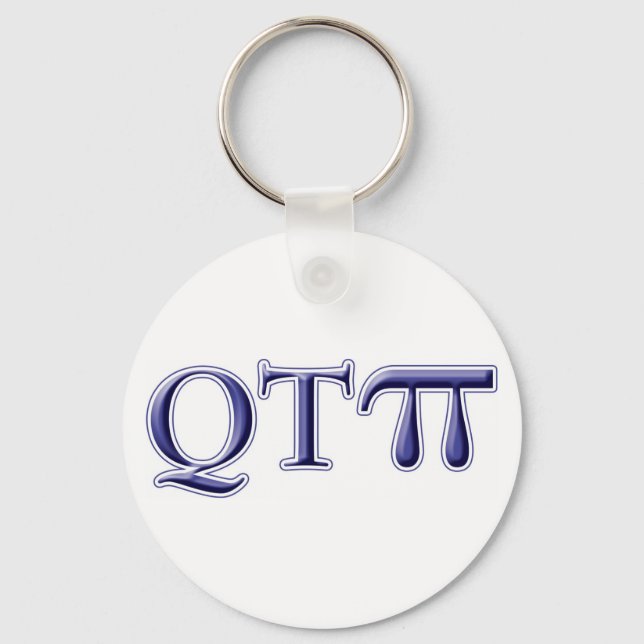 Q T Pi Keychain (Front)