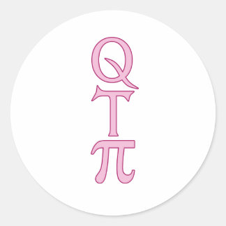 Q T Pi Products Classic Round Sticker