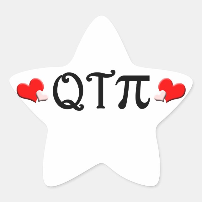 Q T Pi Star Sticker (Front)