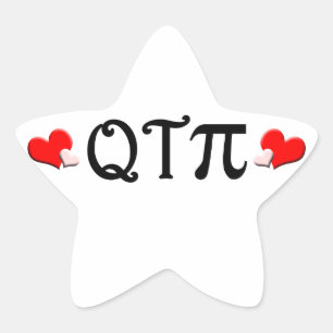 Q T Pi Star Sticker