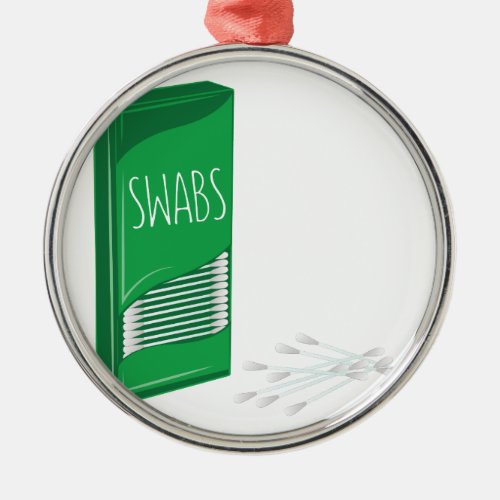 Q_tip Swabs Metal Ornament