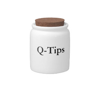 Q-Tips Counter Storage Jar