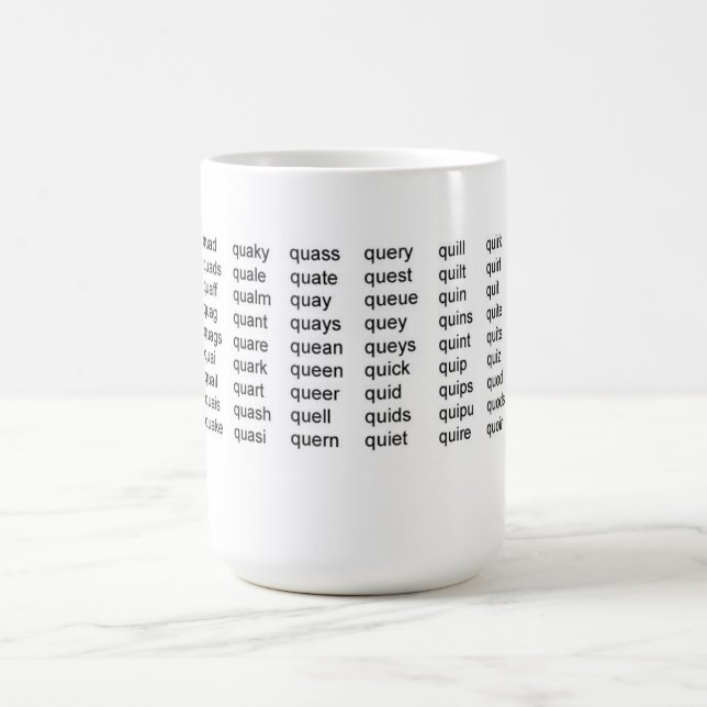Q-Word Mug List (Center)