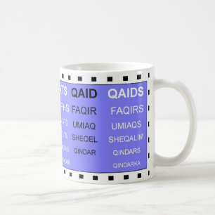 Q words without the U word games mug