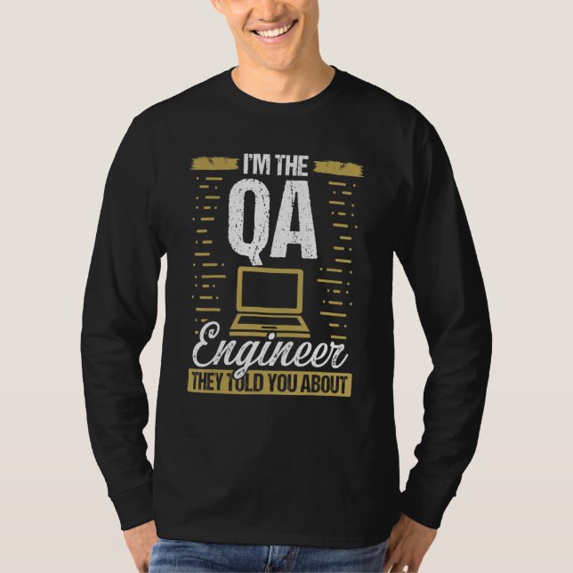 QA Engineering Code Testing Quality Assurance Soft T-Shirt (Front)