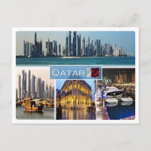 QA Qatar  Postcard