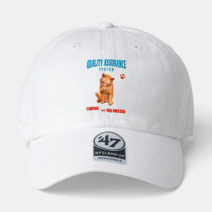 QA Tester Cat Humor 47 Brand Hat