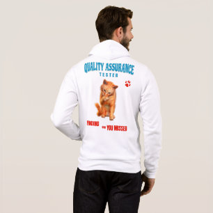 QA Tester Cat Humor Hoodie