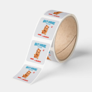 QA Tester Cat Humor Square Sticker