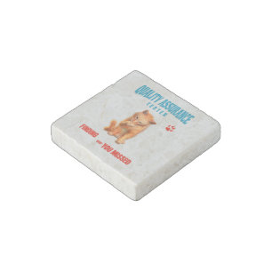 QA Tester Cat Humor Stone Magnet