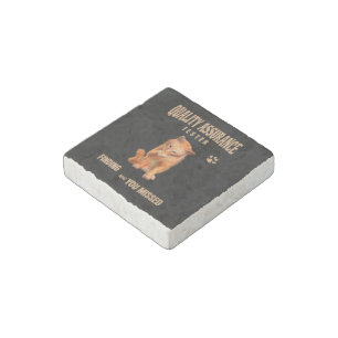 QA Tester Cat Humor Stone Magnet