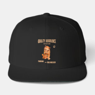 QA Tester Cat Humor Visor