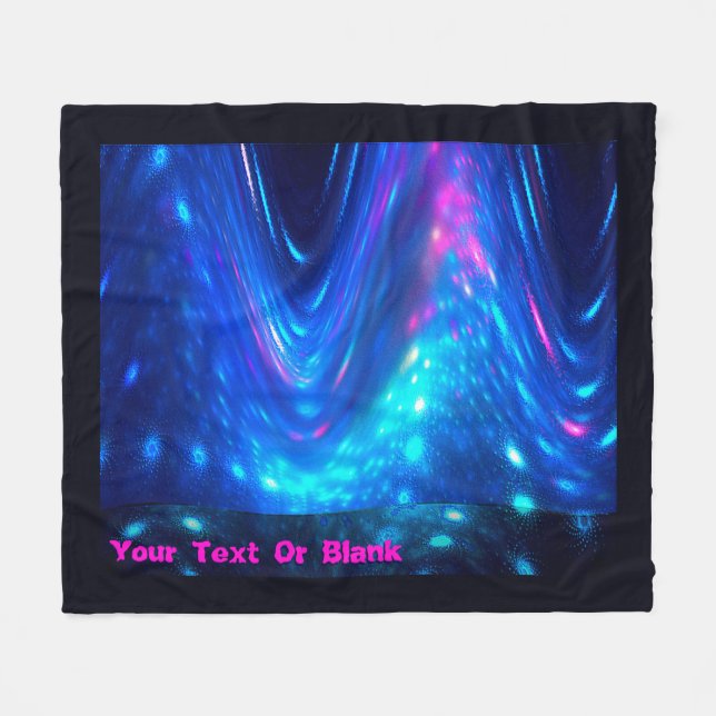 Qaanaaq - Northern Lights Fleece Blanket (Front (Horizontal))