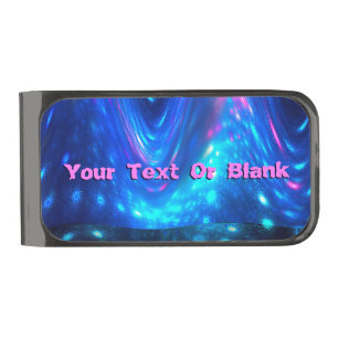 Qaanaaq - Northern Lights Gunmetal Finish Money Clip