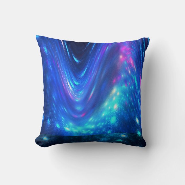 Qaanaaq - Northern Lights Throw Pillow (Front)