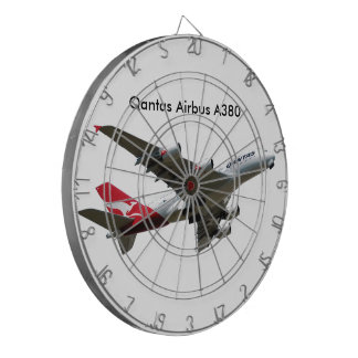 Qantas Airbus A380 Aircraft Dartboard With Darts