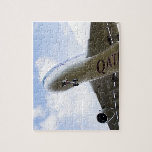 Qatar Airlines Airbus A380 Jigsaw Puzzle (Vertical)