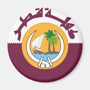 qatar coat of arms magnet