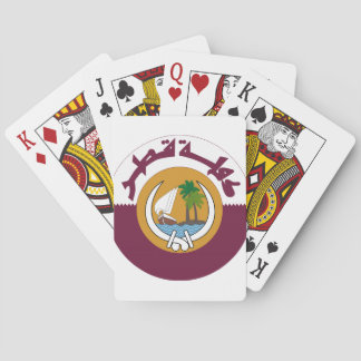 Qatar Coat of Arms Poker Cards
