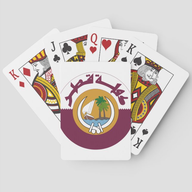 Qatar Coat of Arms Poker Cards (Back)