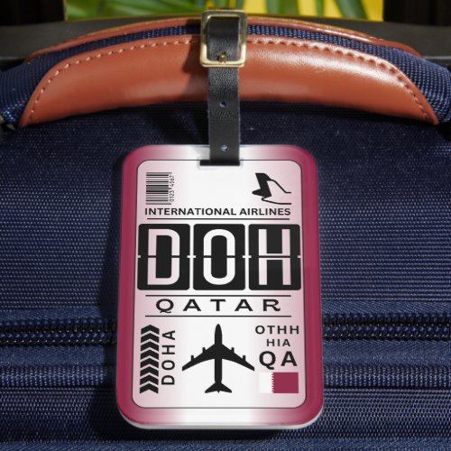 Qatar Doha Luggage Tag