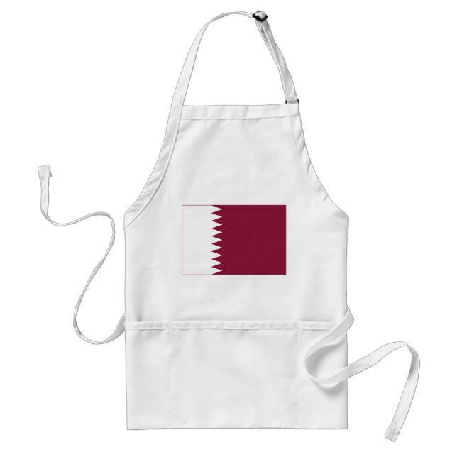 Qatar Flag Adult Apron (Front)