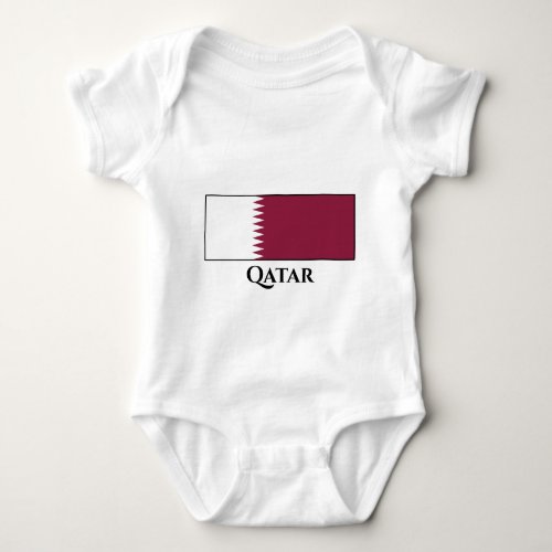 Qatar Flag Baby Bodysuit