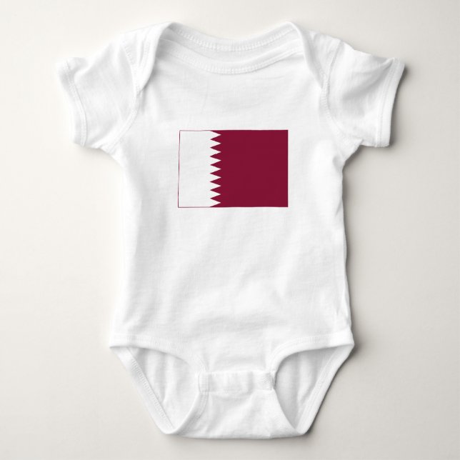 Qatar Flag Baby Bodysuit (Front)