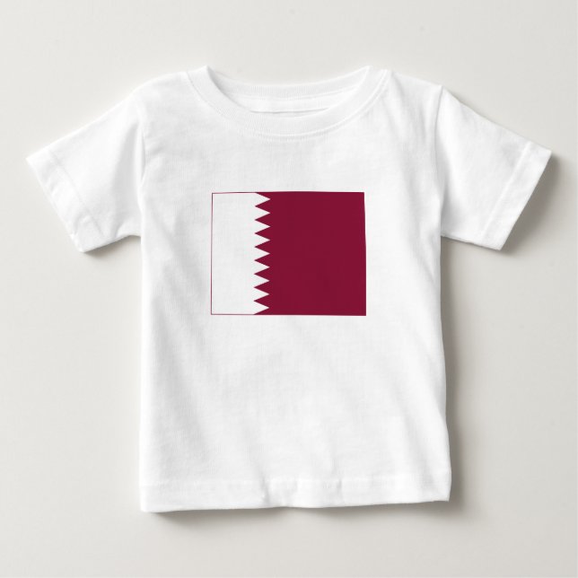 Qatar Flag Baby T-Shirt (Front)