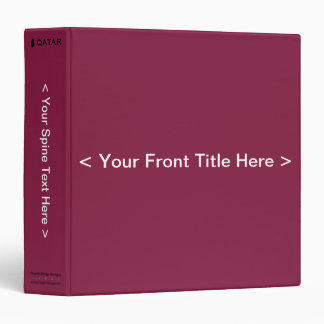Qatar Flag Binder