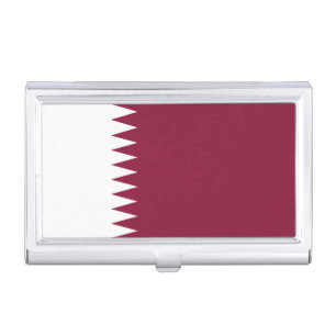 Qatar Flag Business Card Case