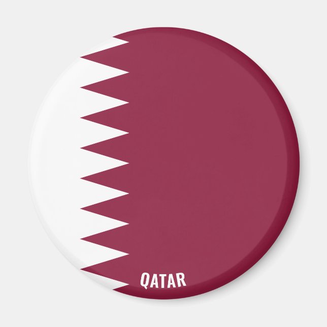 Qatar Flag Charming Patriotic Magnet (Front)