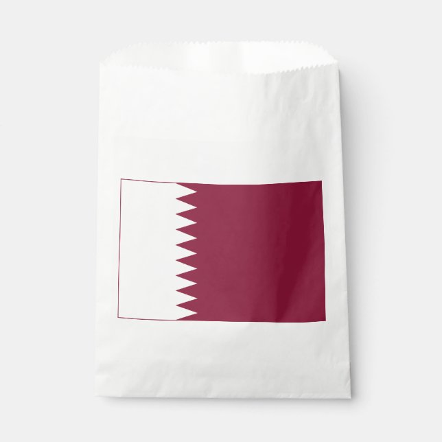 Qatar Flag Favor Bag (Front)