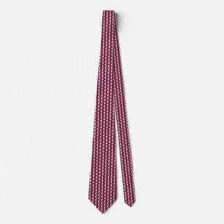 Qatar Flag Honeycomb Tie