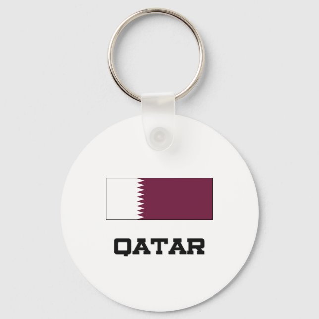 Qatar Flag Keychain (Front)