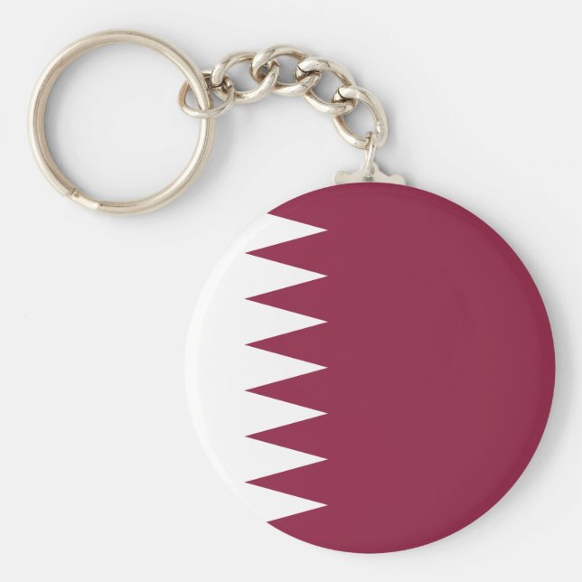 Qatar Flag Keychain (Front)