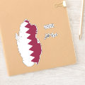 Qatar Flag Map Sticker | Zazzle